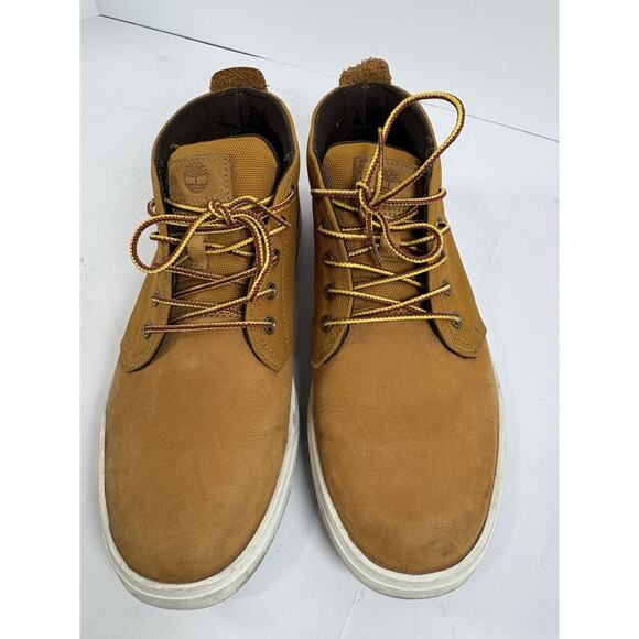 Timberland Chukka Boots Mens 8.5 Wheat Leather Canvas Casual Shoes main image 5